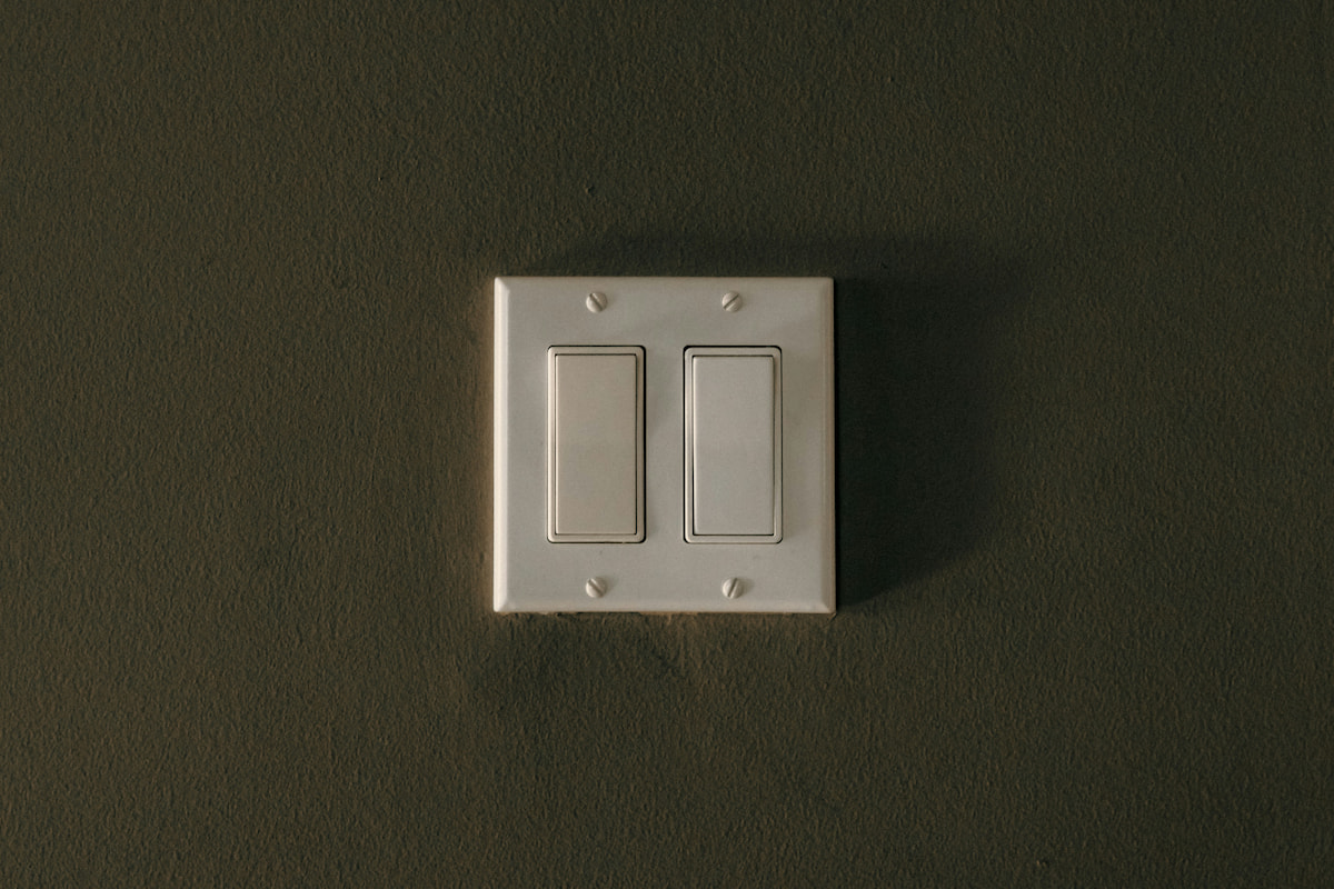 Thai villa light switch