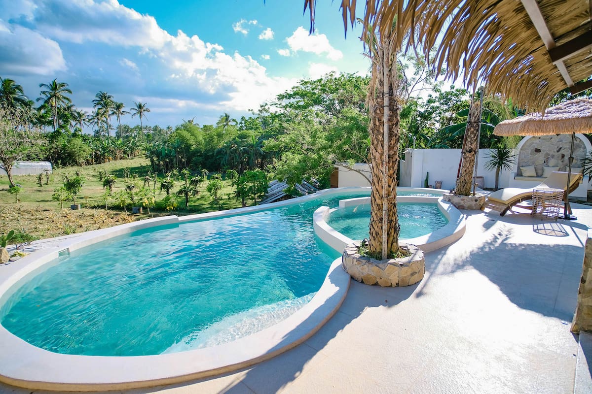 Luxury pool in tropical location